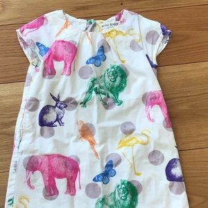 Mini Bowden animal print cute cotton dress